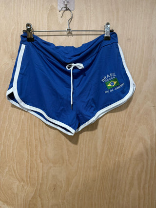 Brasil Crop Top in Blue with shorts