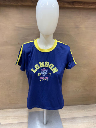 London Crop Top in Blue