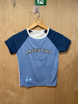 Argentina Crop Top in Blue