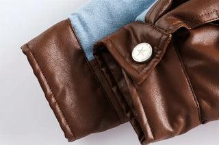 Ameri Camden ‘Brown and Denim’ Jacket