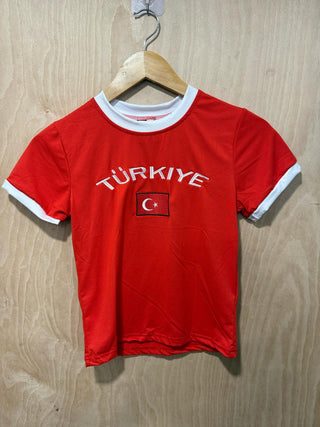Turkiye Crop Top in Red