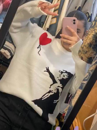 Ameri Camden 'Girl With Balloon' Banksy Jumper