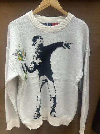 Ameri Camden ‘Flower Thrower’ Banksy Jumper