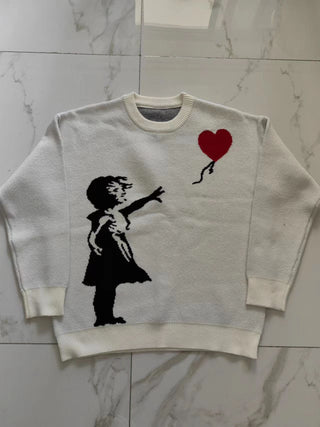 Ameri Camden 'Girl With Balloon' Banksy Jumper