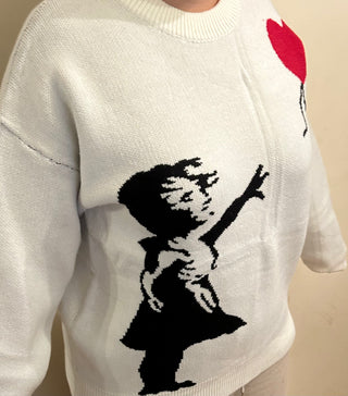 Ameri Camden 'Girl With Balloon' Banksy Jumper