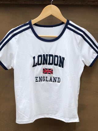 London Crop Top in White