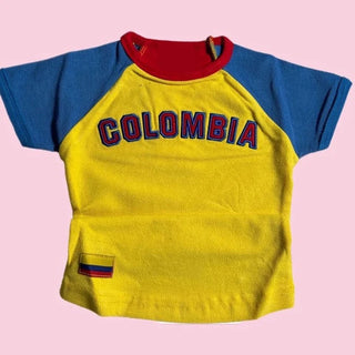 Colombia Crop Top in Yellow