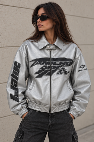 Ameri Camden ‘Ameri Air’ Pu Leather Racing Jacket