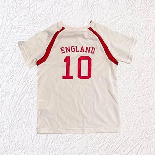 England Crop Top in white Small Badge