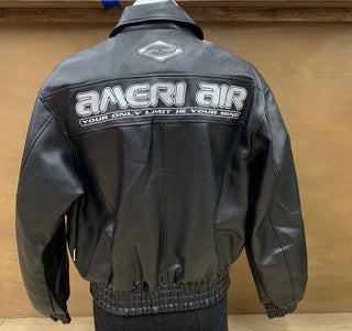 Ameri Camden ‘Black Air’ Pu Leather Jacket