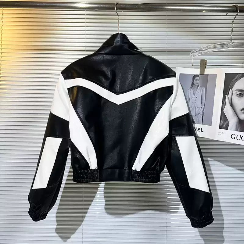 Ameri Camden 'Lightning Bolt' Pu Leather Racing Jacket – Ameri-Camden