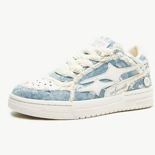 Denim Star Distressed Trainers