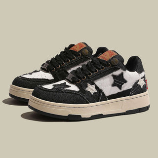 Black & White Star Trainers