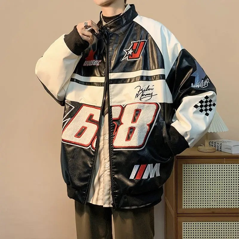 First racing outlet leather jacket