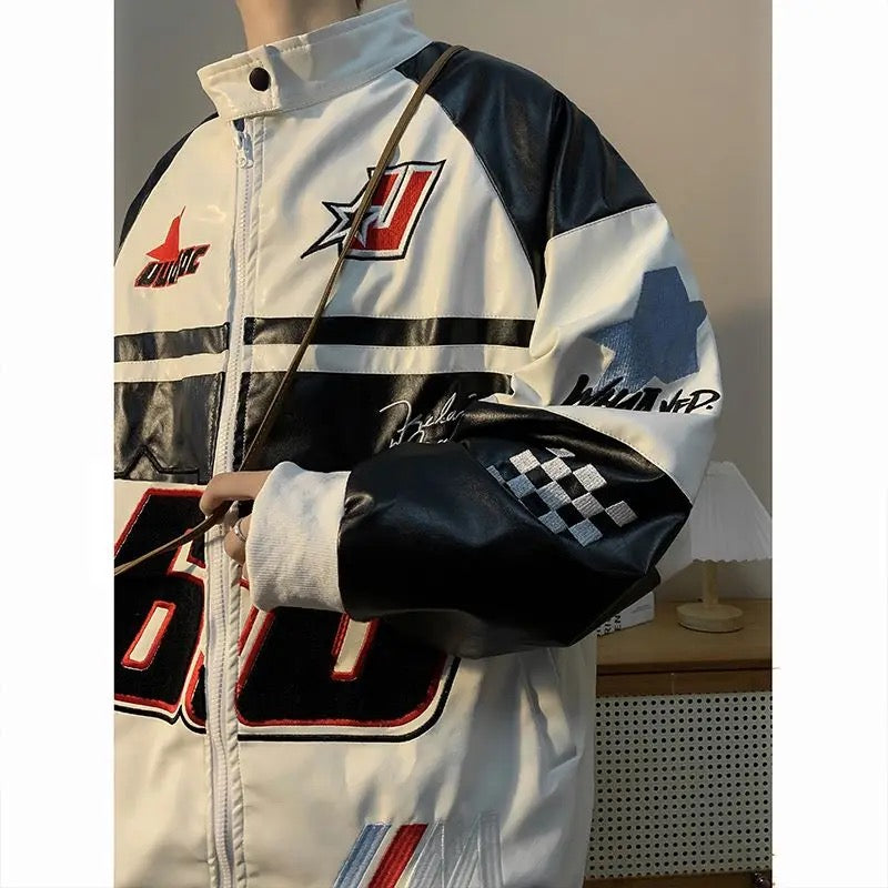 Ameri Camden '68' PU leather Racing Jacket – Ameri-Camden