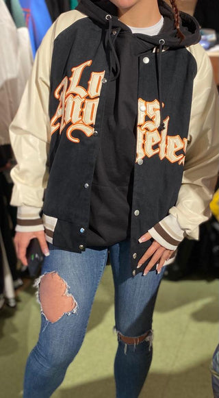 Ameri-Camden "New Orleans" Black Varsity Jacket