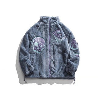 Ameri Camden ‘Demon Souls’ Furry varsity Jacket