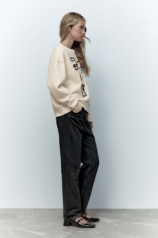 Ameri Camden ‘Embroidered Face’ Jumper