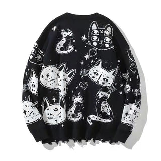 Ameri Camden ‘cute cartoon cat’ Knitted jumper