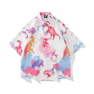 Ameri-Camden Dino Print Summer Shirt